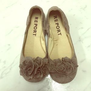 Report Ballet Flats “Lena”, Taupe, 7.5, Never Worn